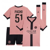 Camiseta Paris Saint-Germain Willian Pacho #51 Tercera Equipación Replica 2024-25 para niños mangas cortas (+ Pantalones cortos)